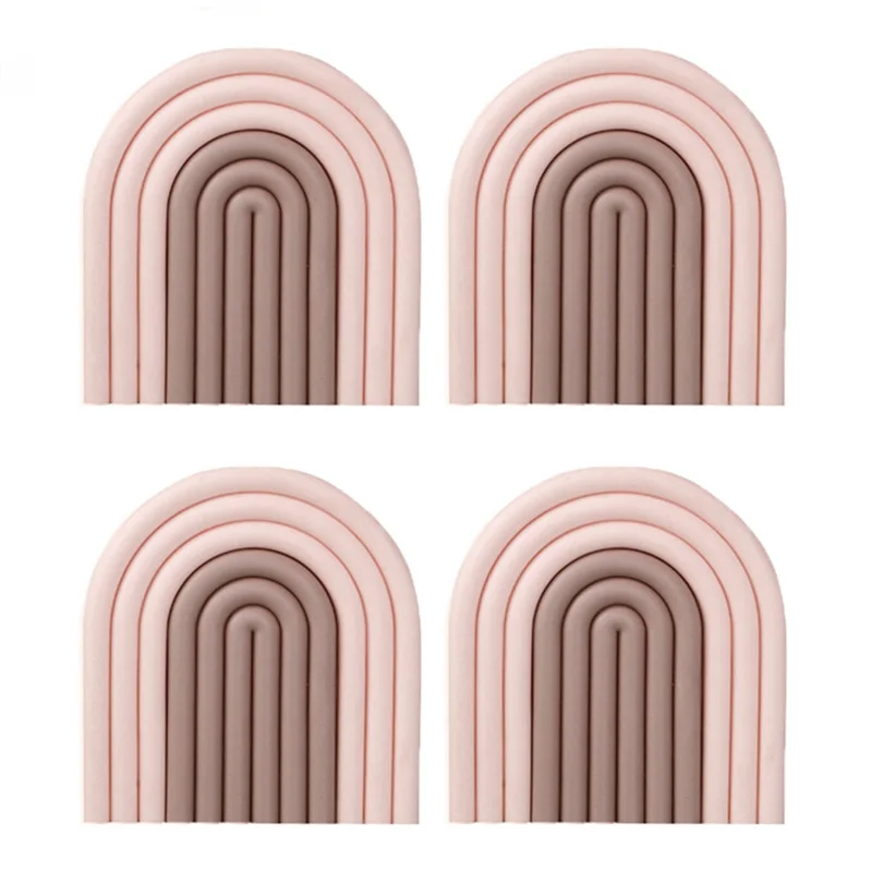 

4 шт., силиконовые съемные подставки в скандинавском стиле