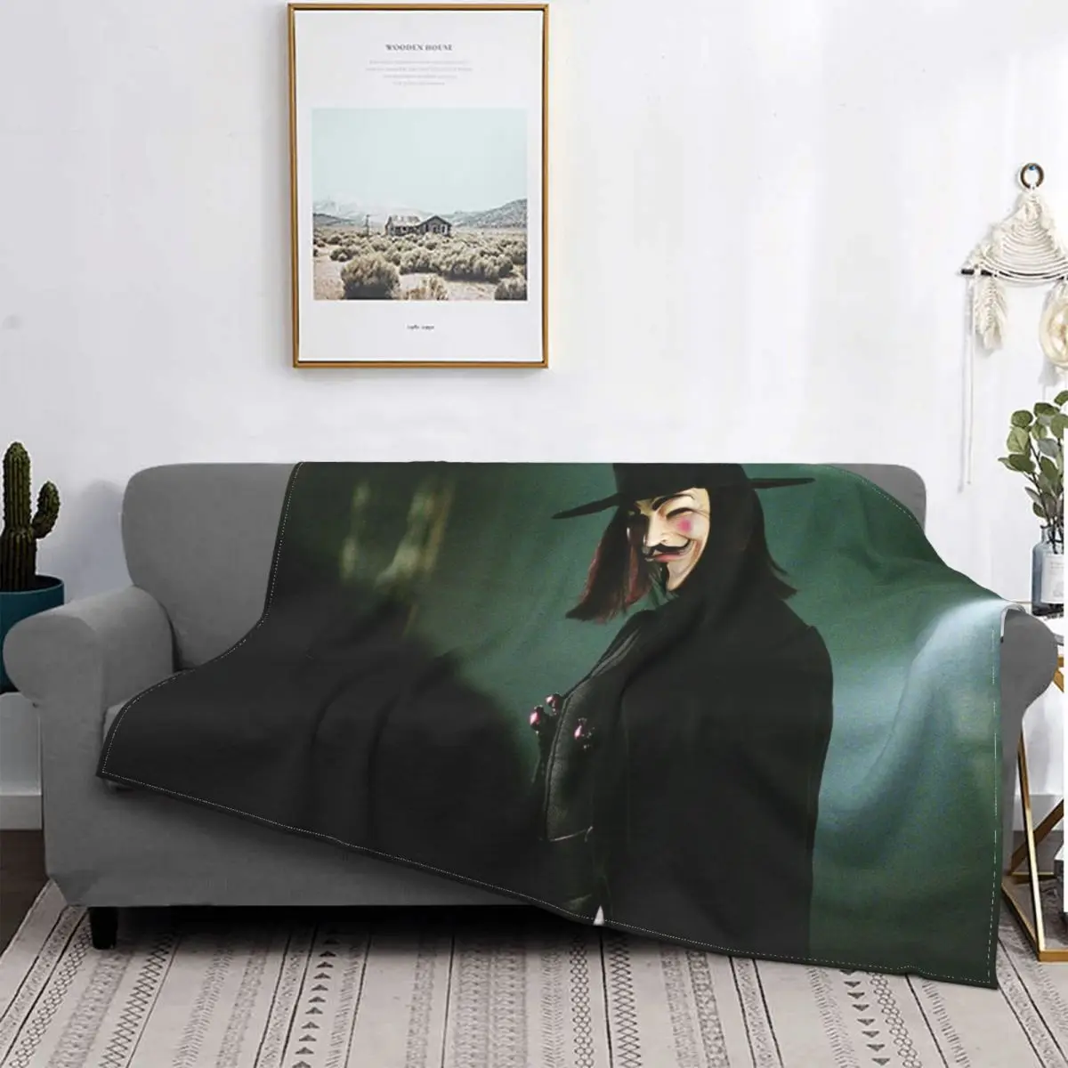 

Manta de franela de деловая пленка V для вендетты, hiedra, quesina, для primavera и отоньо, ropa de cama carlida