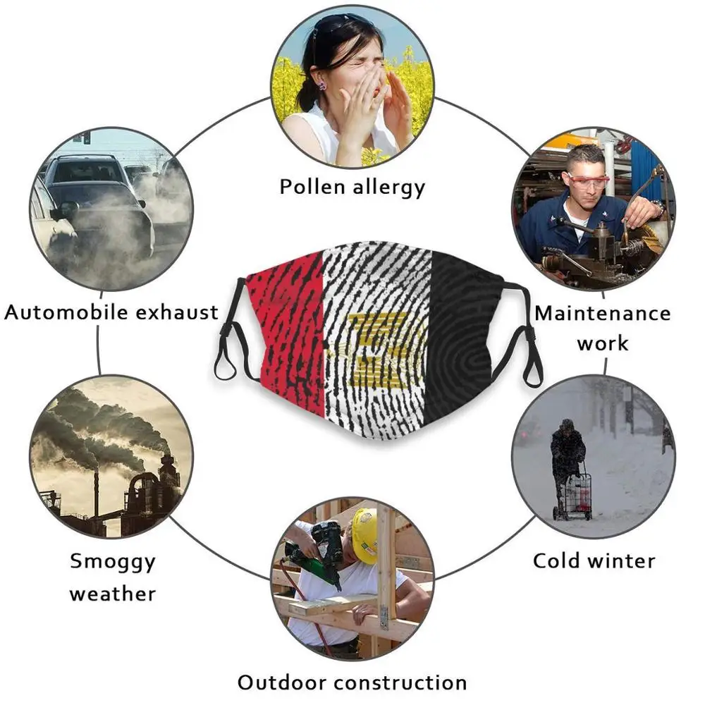 

Egypt Flag Funny Print Reusable Pm2.2246 Filter Face Mask Egypt Egypt Flag Egypt Egypt Egypt National Flag Egypt Mouth Egypt