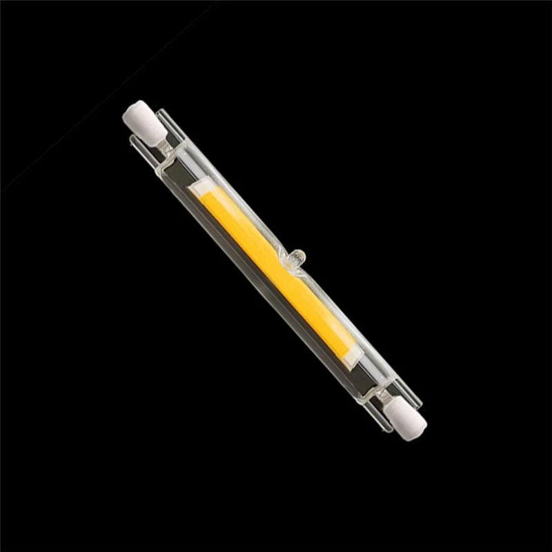 С регулируемой яркостью R7S светодиодный светильник COB Стекло трубка 110V 220V 240V 78 мм