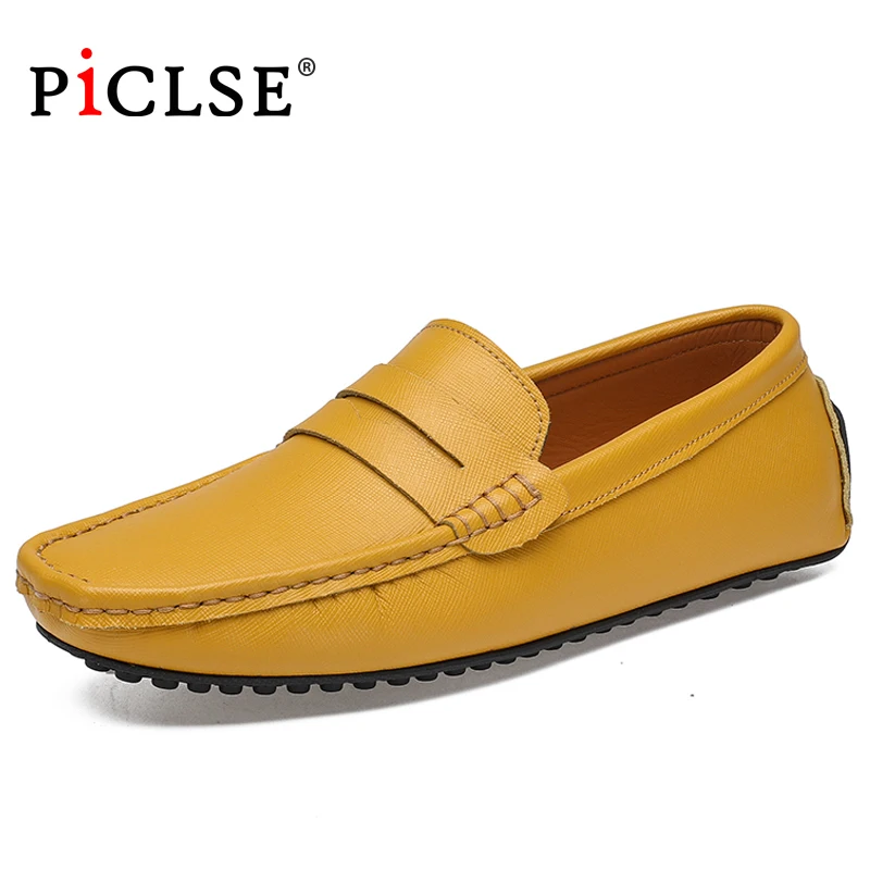

Large Size 49 Cow Leather shoes Men Loafers Genuine Leather Men Casual shoes Soft Moccasins Slip On Driving shoes For Men shoes