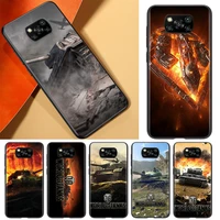 world of tanks phone case for xiaomi civi play mix 3 a2 a1 6x 5x poco x3 nfc f3 gt m3 m2 x2 f2 pro c3 f1 black soft
