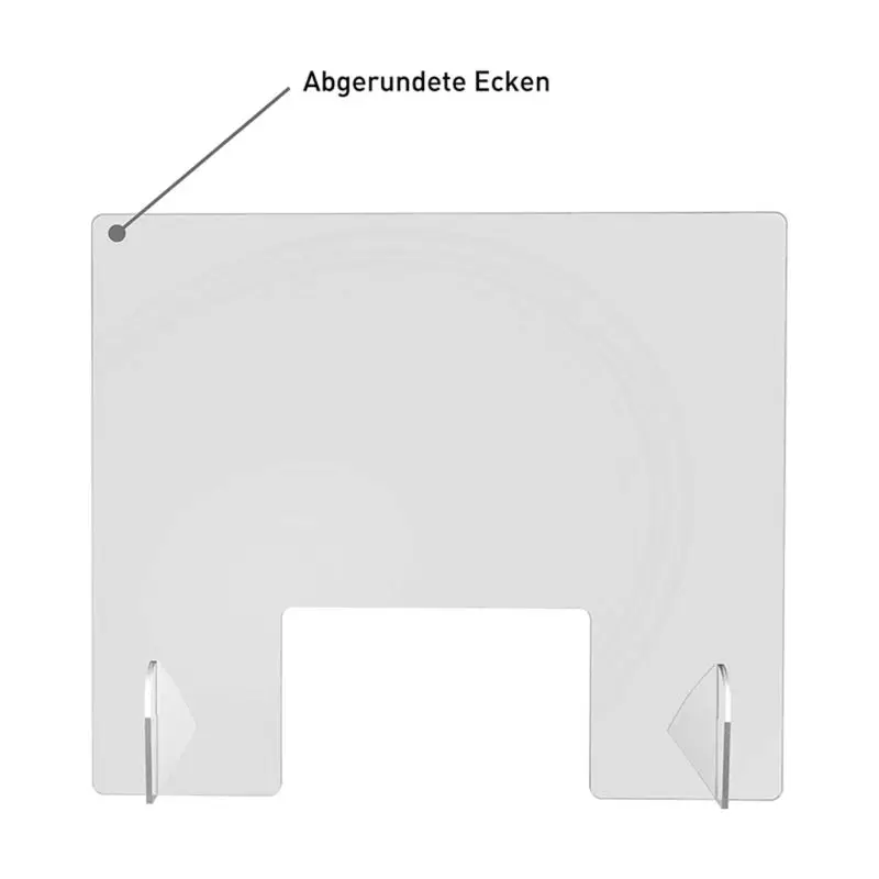 

Sneeze Guard - 16\" W x 16\" T Acrylic Divider Protection Barrier Shield Checkout