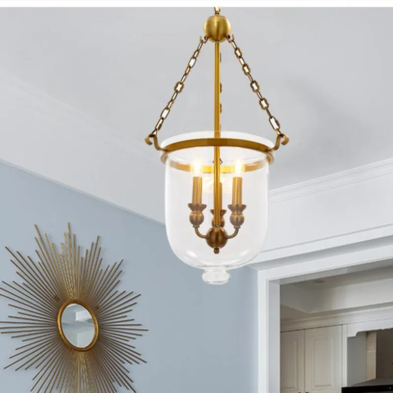 Продажа Стеклянная подвеска для бара в американском стиле в стиле лофт, ведро для свечей в стиле ретро, декоративные оссветильник ительные приборы ...