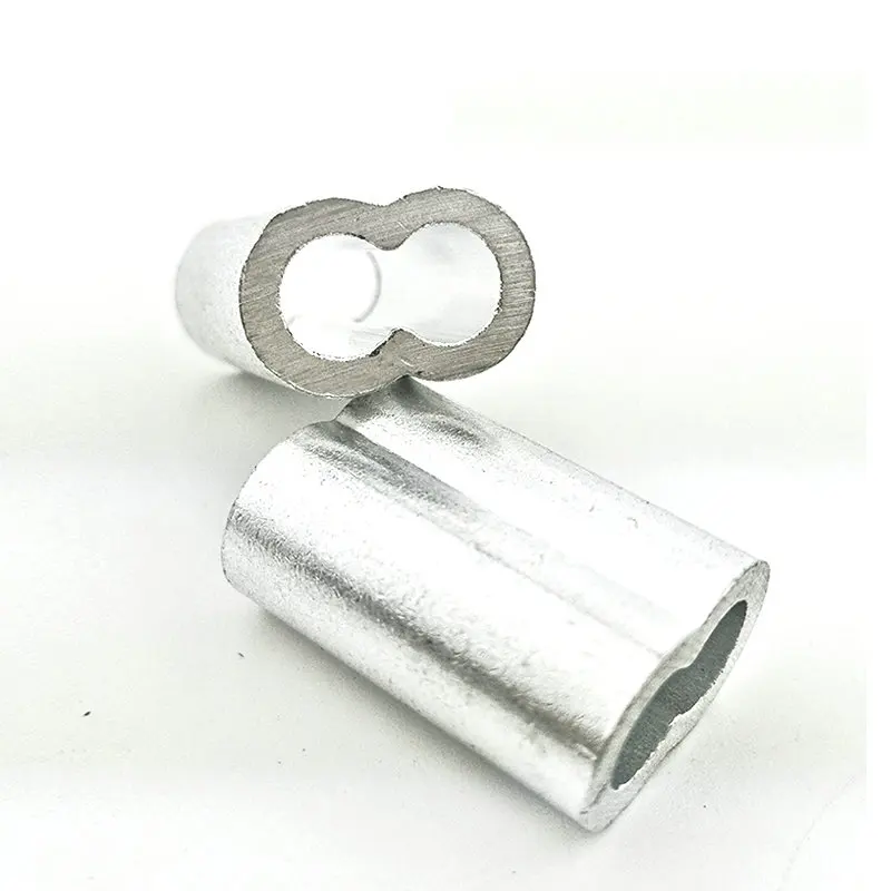 50 шт. алюминиевые муфты ОБЖИМНАЯ муфта с двойным отверстием 8 форм Овальный зажим