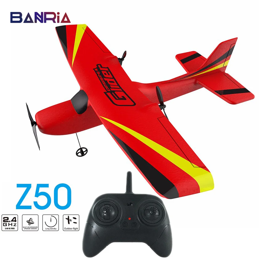 Z50 RC Самолет EPP пена планер самолет с гироскопом 2 4G 2CH RTF пульт дистанционного