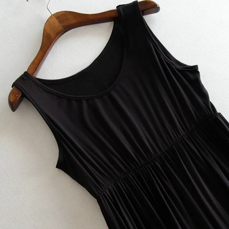 

Spring Summer 2022 Woman Tank Dress Casual Modal Sexy Camisole Elastic Female Home Beach Dresses V-neck Camis Sexy Dress