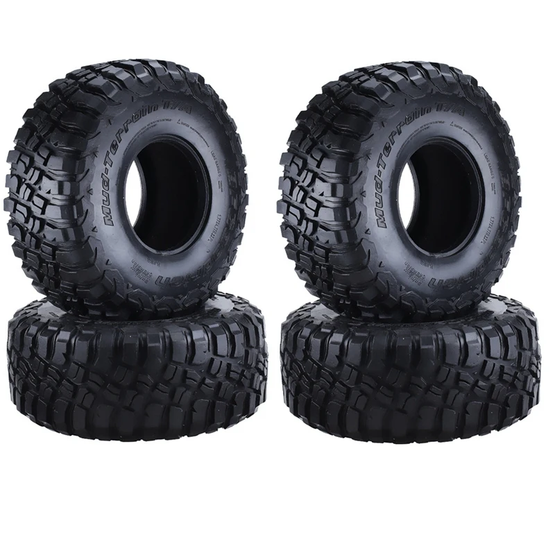 

4PCS 120mm 2.2 Mud Grappler Rubber Tyre Wheel Tires for 1/10 RC Crawler Traxxas TRX4 TRX6 Axial SCX10 90046 Wraith