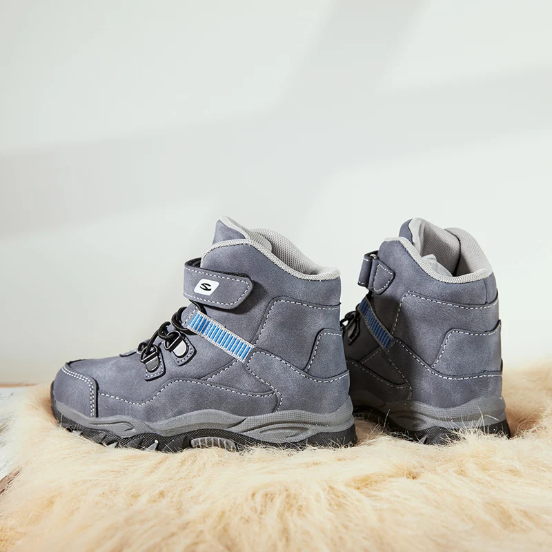 Kids Boots Martin Winter PU Leather Children Snow Girls Boys Fashion Mid Walking Leisure Outdoor Toddlers Shoes | Мать и ребенок