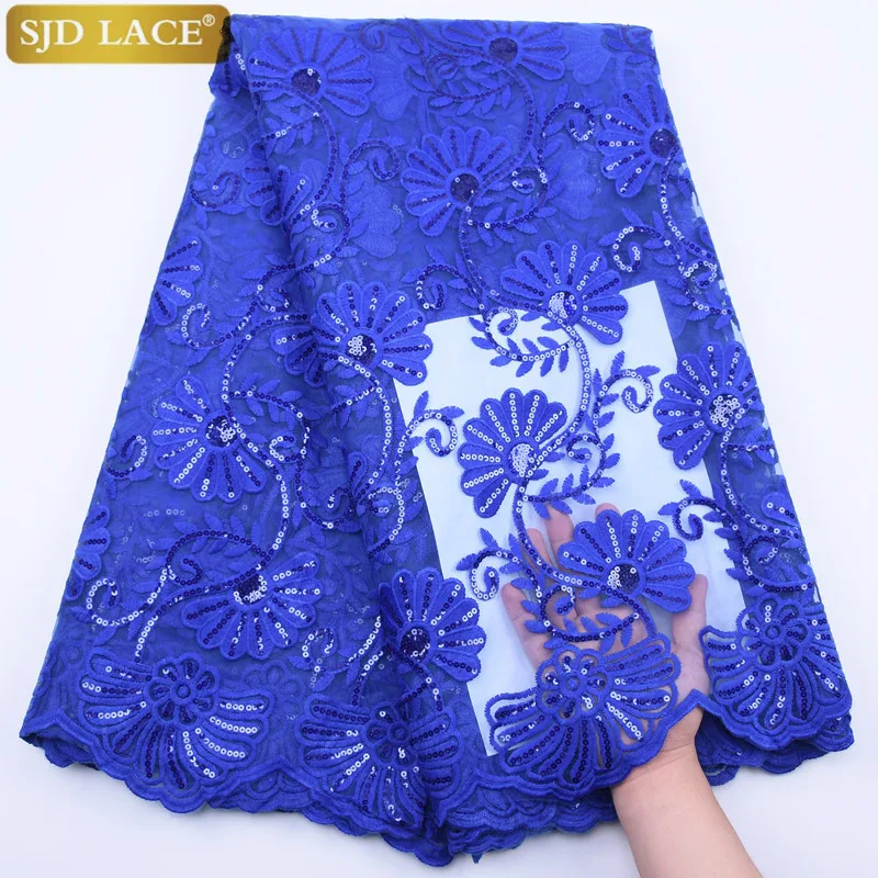 

SJD кружево высокое качество молочный шелк африканский тюль кружевная ткань последняя нигерийская французская Сетка кружевная ткань с камн...