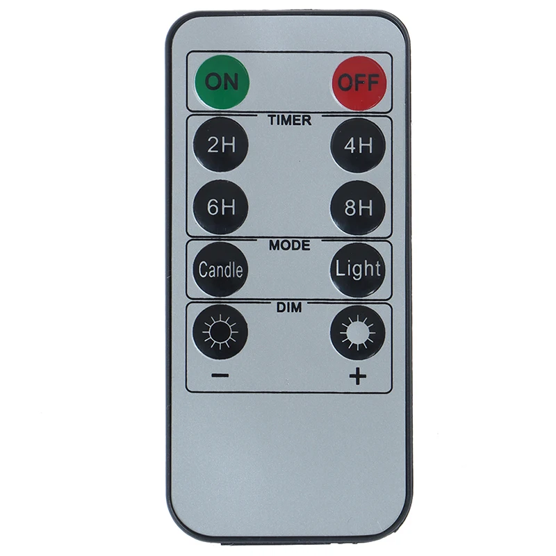 

1PC Yellow Flickering Remote LED Candles Plastic Flameless Remote Taper Candles Bougie Led For Dinner Party Decoration