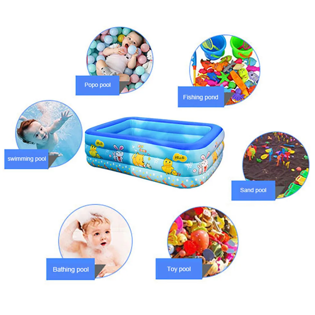 Детский надувной бассейн для дома детский Третье кольцо независимый дизайн