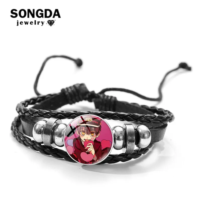 

Anime Toilet Bound Hanako Kun Bracelets Holder Weave Silver Color Plated Bracelet Men Teens Fashion Gifts Man Original Jewelry
