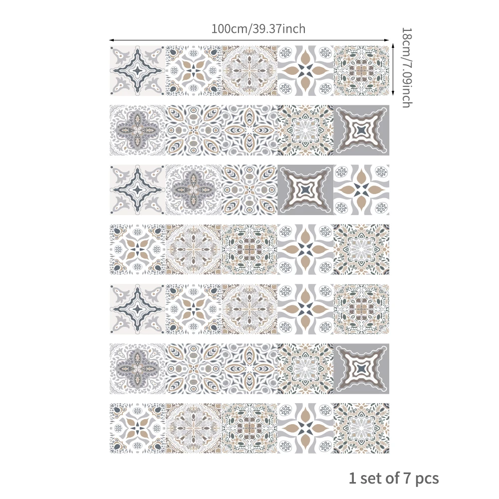 Funlife®18*100 см легко чистить кухонный пол наклейка DIY PVC Backsplash противоскользящая
