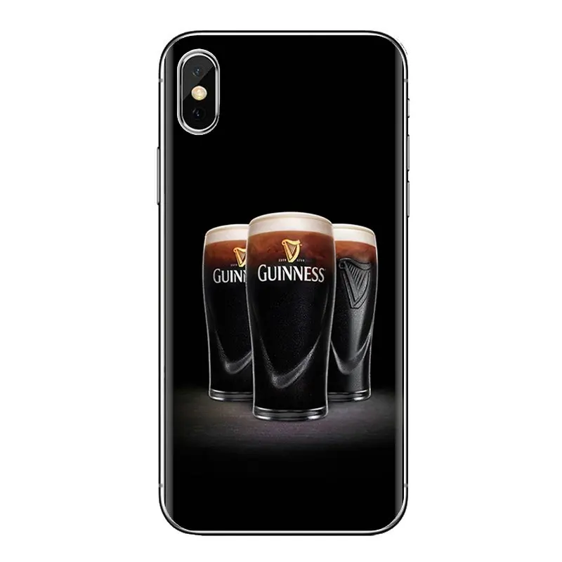 Пиво Guinness печать логотипа прозрачные мягкие чехлы для samsung Galaxy S3 S4 S5 мини S6 S7 край