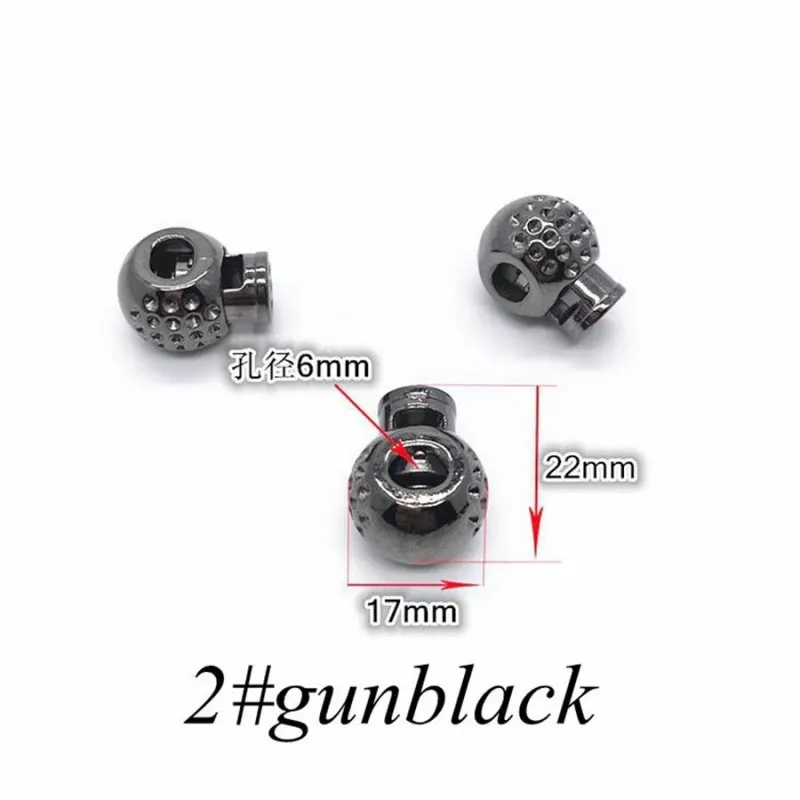 10 шт. металлическая пружинная переключатель стопорный шнур черный золотой