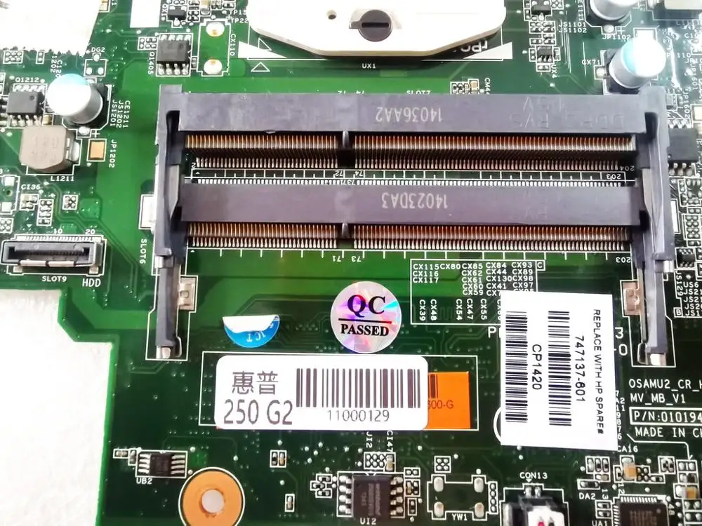 

Original for HP 250 G2 Laptop motherboard 250 G2 HM76 747137-601 tested good free shipping