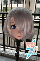 x km132quality handmade femalegirl resin japanese cartoon character animego cosplay kigurumi mask crossdresser