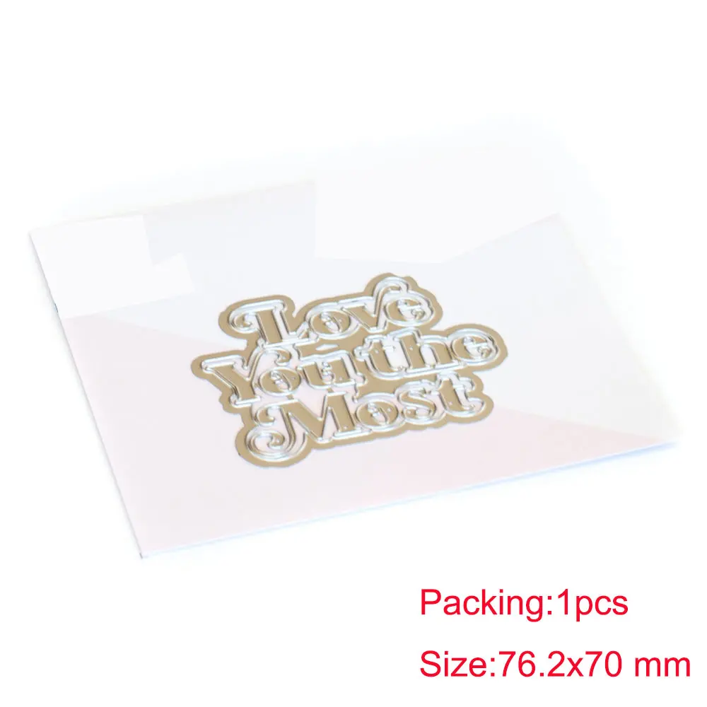 

Letters Metal Cutting Dies DIY Greeting Card Scrapbook Diary Handmade Decoration Embossing Template Craft Engraving 2021 New