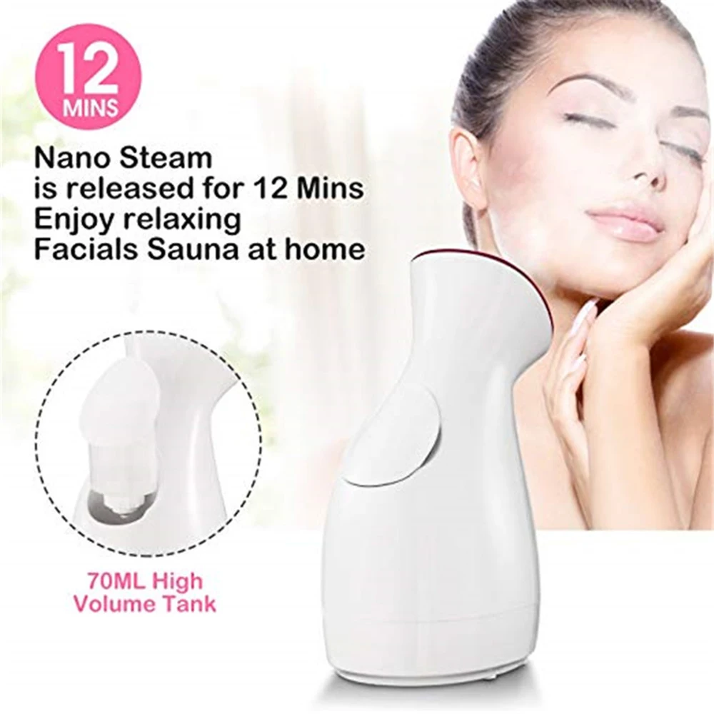 

Face Moisturizer Facial Steamer Humidifier Spa Vaporizer Sprayer Deep Cleaning Nano Ionic Skin Care Device For Women Beauty Tool