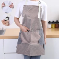 apron household waterproof fashion thickening can wipe hands for cooking kitchen strap anti oil work clothes adult female waist