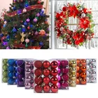 24 шт. 3 см рождественские шары, блестящие украшения для рождественской елки, подвесные рождественские украшения для дома, украшения для рождества 2020