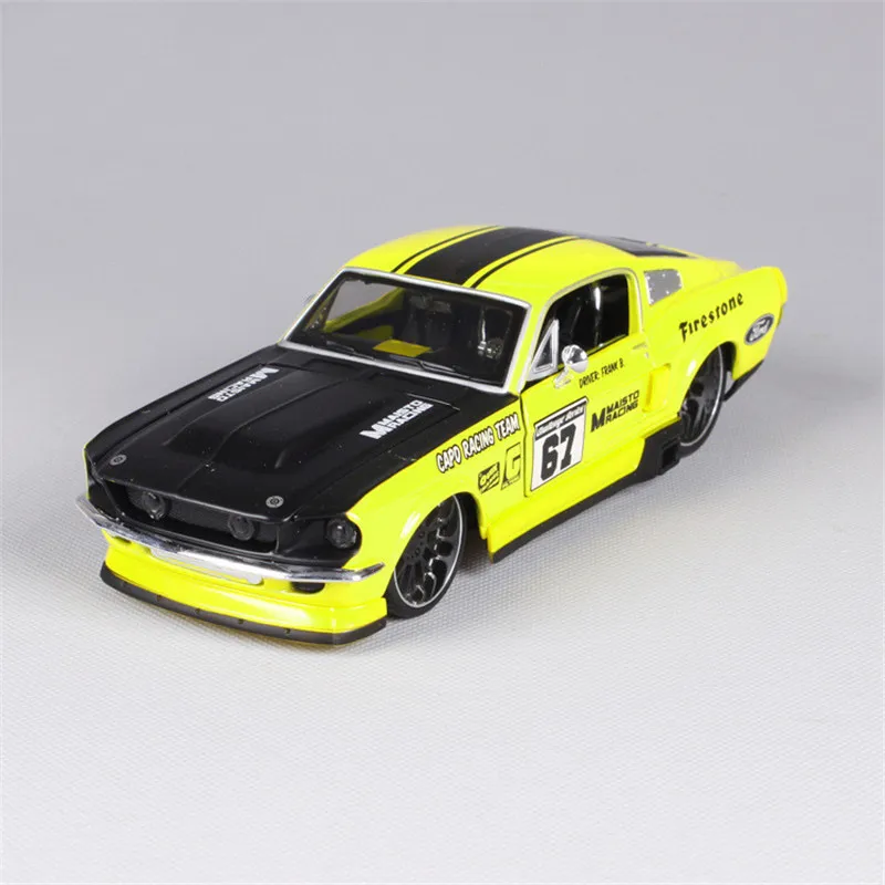 Эксклюзивная коллекция 1:24 Ford 1967 Mustang GT спортивный автомобиль сплав модель