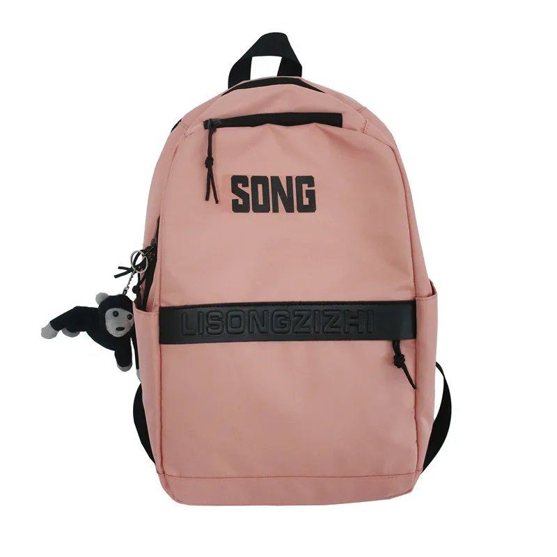 

EST New Women Backpack Large Capacity Shoulders Bag Female Bolsa Mochila Kawaii Simple Waterproof Nylon Laptop Book Students Bag