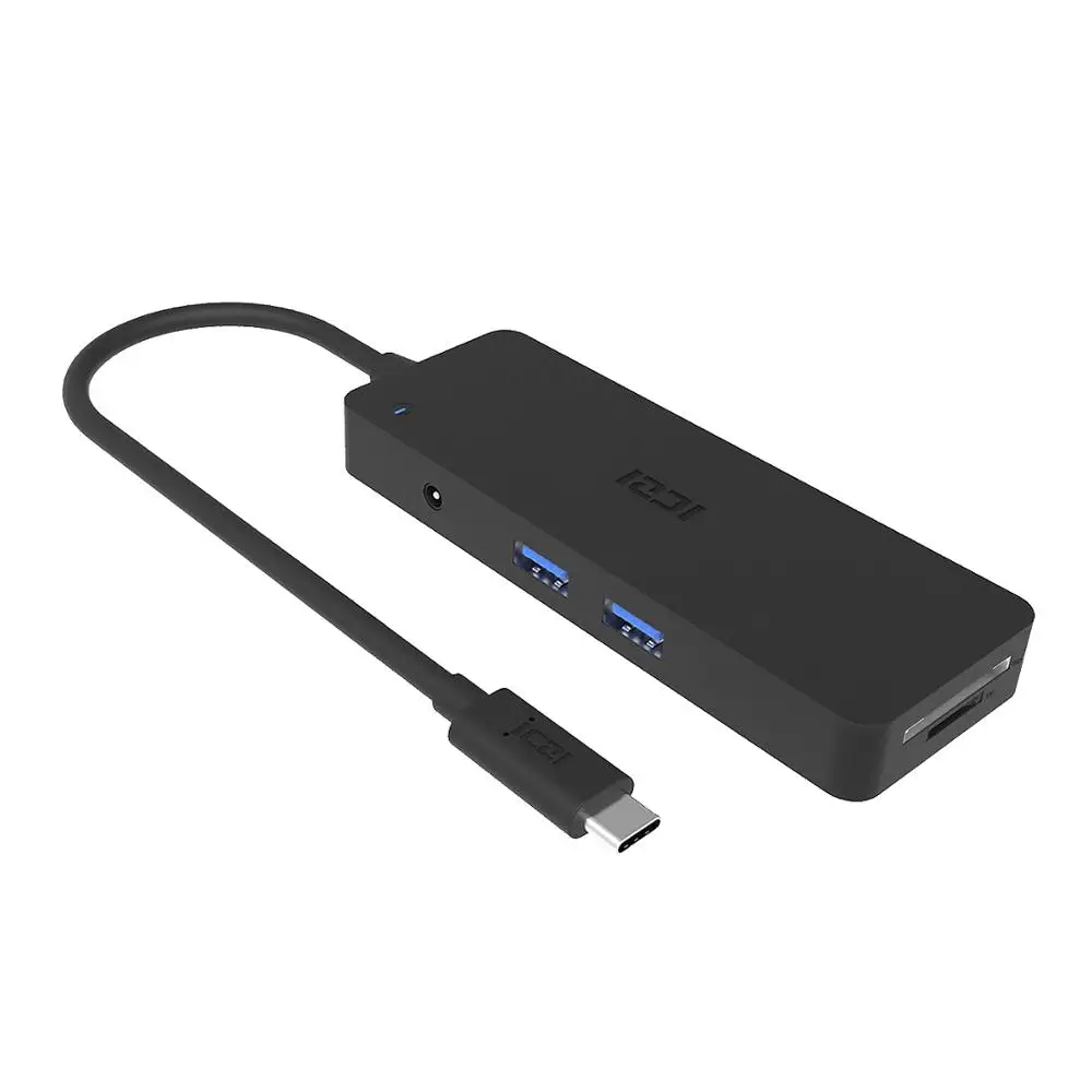 ICZI 8 в 1 USB C концентратор type до 4 * 3 0 + SD/TF кард ридер 2 порт для передачи данных с