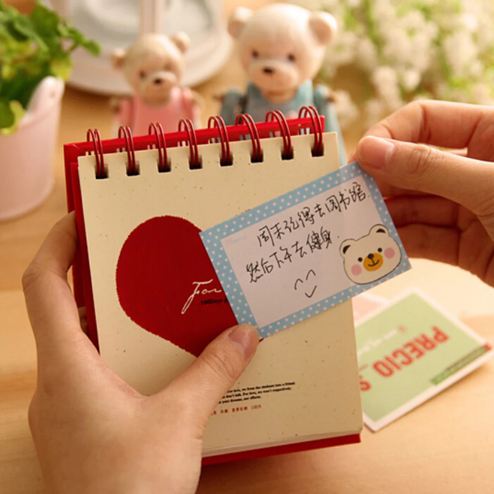

1 pcs Cute Korean Stationery Cartoon Animal Cat Bear Memo Pad Sticky Note Kawaii Paper Sticker For Kids