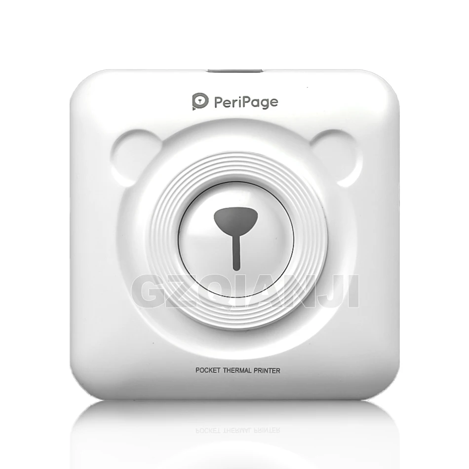 White Фото портативный термальный Bluetooth 58 мм мини беспроводной POS Термальный фотопринтер для Android IOS мобильный телефон - Цвет: White
