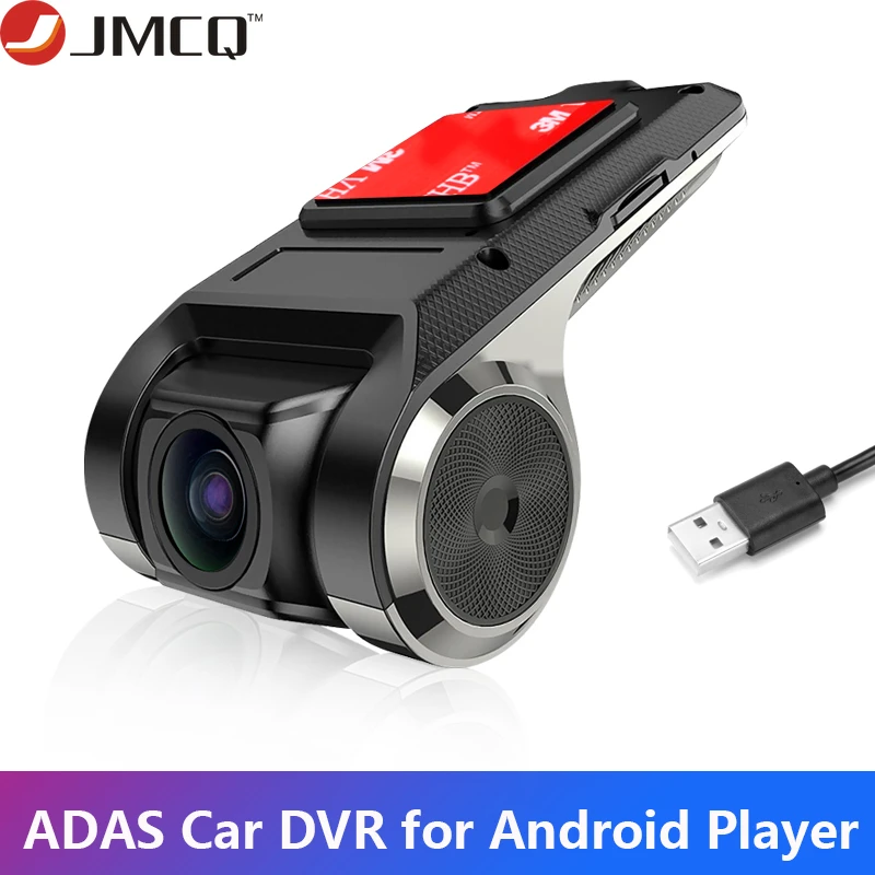 

JMCQ ADAS Car DVR Dash Cam Car Camera Loop Recording LDWS FCWS Video Recorder for Android Multimedia player Hidden Type