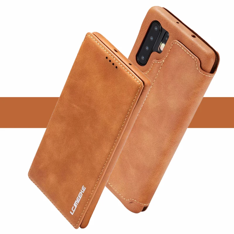 

Genuine Leather Cover for Samsung Galaxy Note 10 Plus 10 Magnet Flip Case Card Slot Stand Holder for Galaxy Note10 Plus 5G Funda
