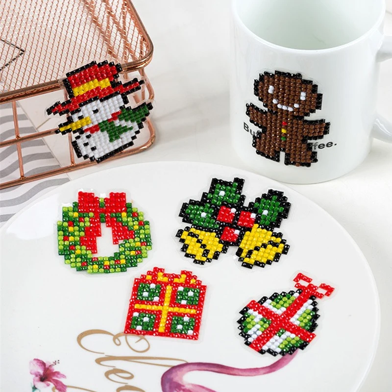 Mini Cartoon Round Diamond Painting for Kids Embroidery Children DIY Decoration Everything Creative Sticker | Игрушки и хобби