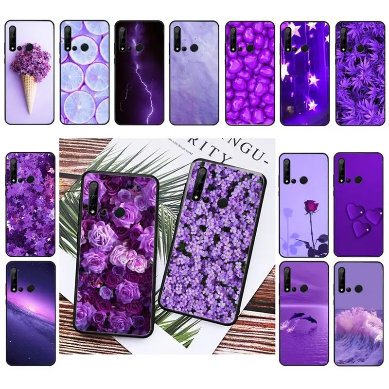 Yinuoda infinity on фиолетовый чехол для телефона Huawei P20 P30 Pro lite P smart Z Y5 Y6 Y7 Y9 Prime 2019|Бамперы|