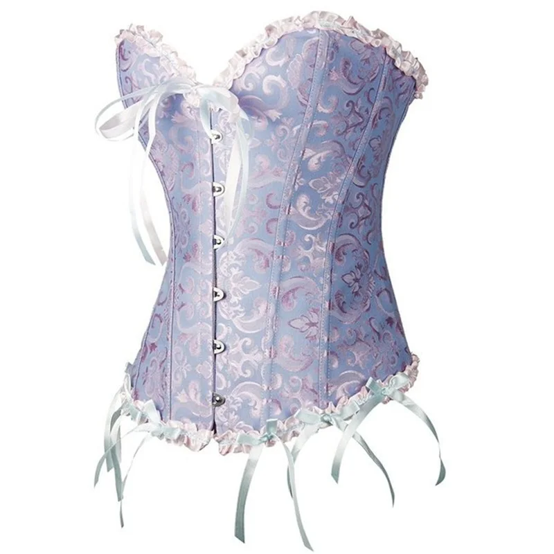 

Corsets Bustiers Shapewear Lingerie Overbust Corset Lace Plus Size Brocade Floral Women Sexy Corset Vintage Victorian Fashion