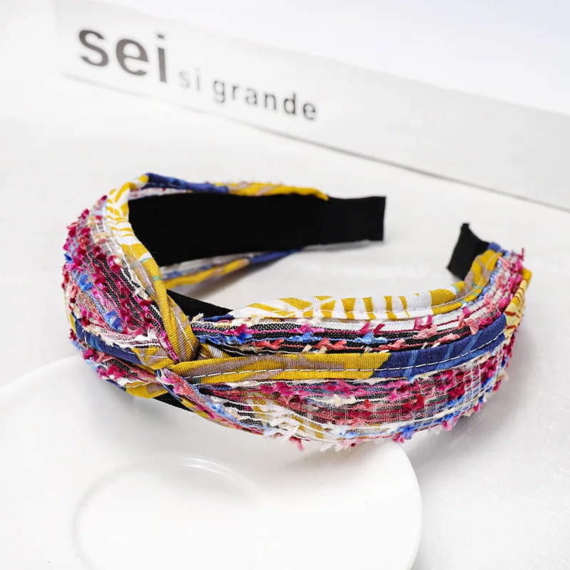 

New Fashion Cross Hairband Headband Hair Accessories Wide Headbands Ornaments Hair Hoop Braided