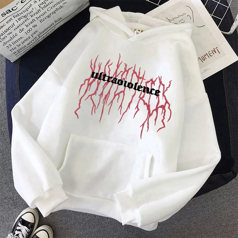 

Толстовки большого размера, женские толстовки, худи с принтом в готическом стиле, зимний женский пуловер с капюшоном, милые худи с длинным р...