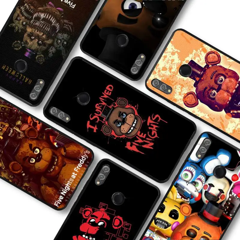 

Fnaf Five Anime Phone Case For Huawei honor10Lite 10i 20 8x 10 Funda for Honor9lite 9xpro Back Coque