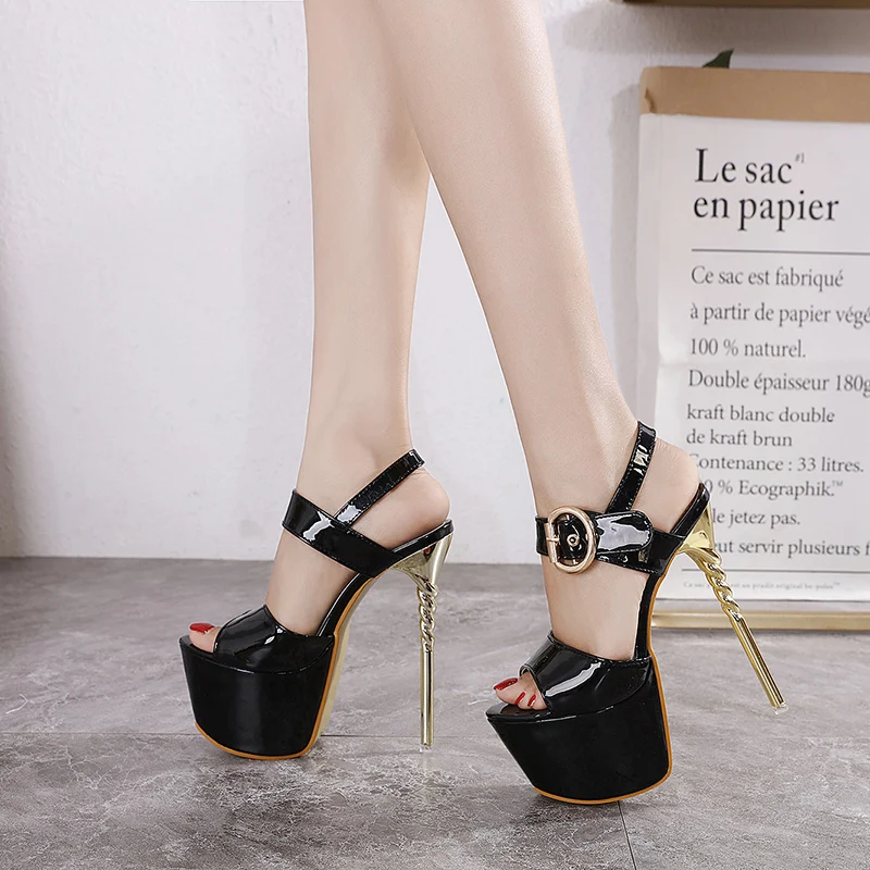 

Women's Sandals 2021 New Summer Women Luxury Brand Sexy Stiletto High Heels Platform Woman Shoes Chaussure Femme Free Shipping