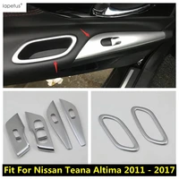 lapetus fit for nissan teana altima 2011 2017 abs chrome door armrest window lift switch button handle bowl cover kit trim