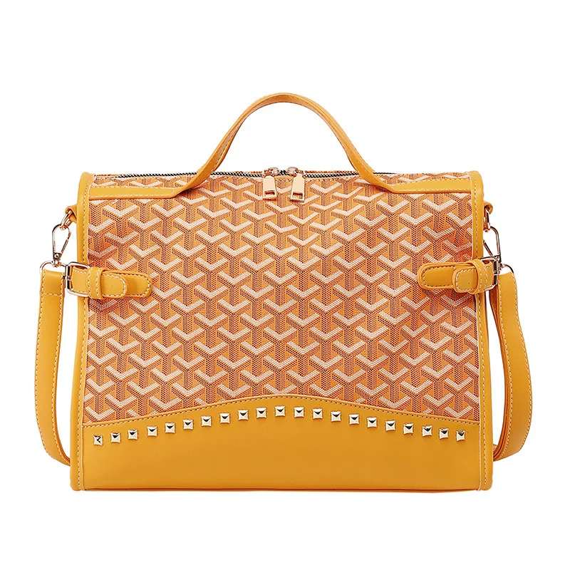 

2020 autumn and winter new female bag high-end sense shoulder bag messenger bag female bag dog tooth bag large capacity handbag