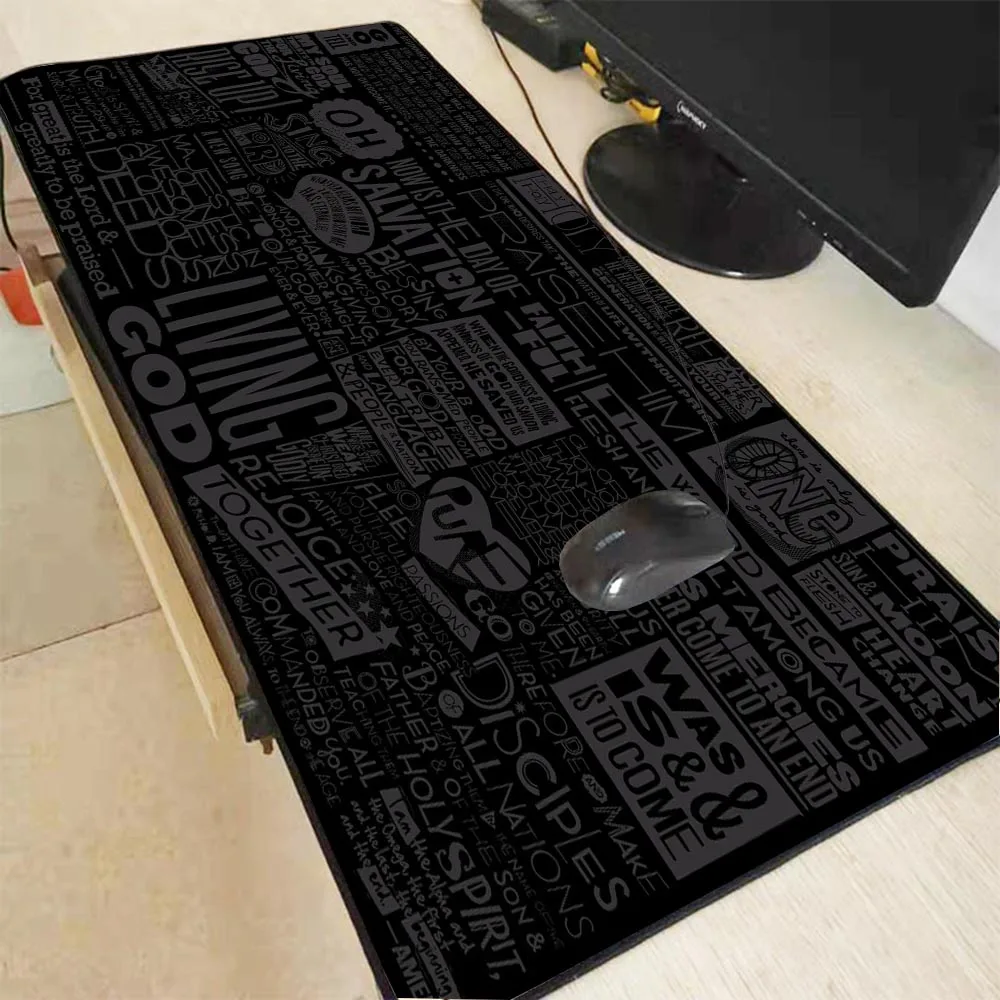 

Black Pattern RGB Game Computer Game Player Mouse Pad PC Laptop Desktop Carpet Promotion Large Game Rubber Non-slip Mouse Pad