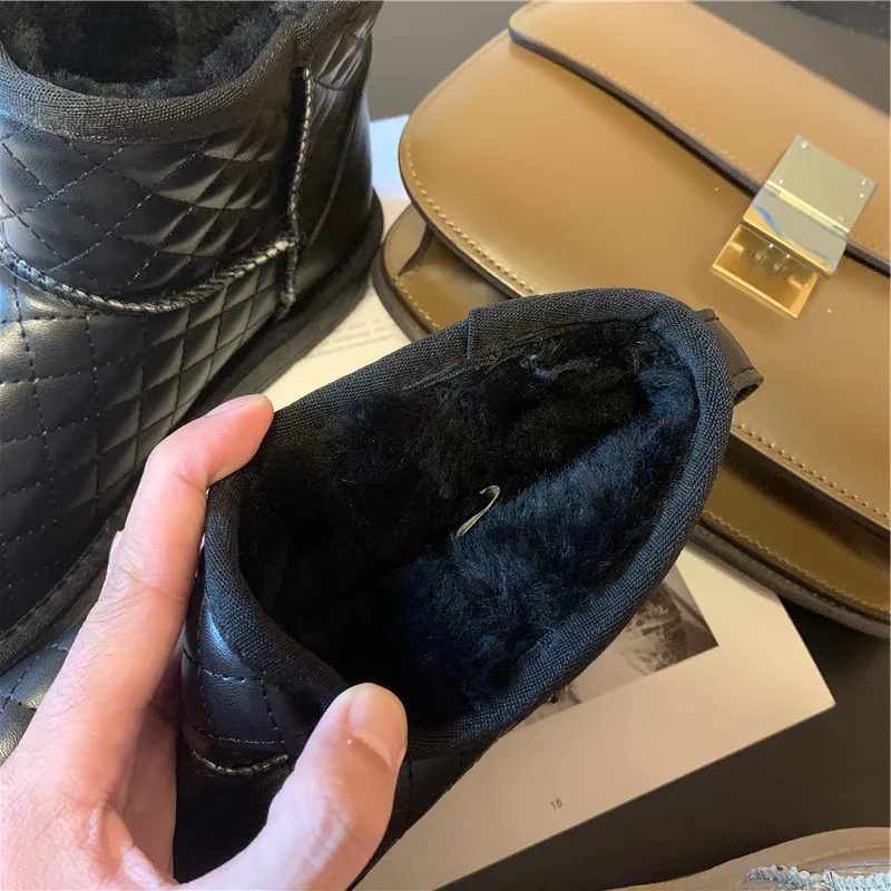 Зимняя новая зимняя внутренняя шерстяная теплая первого слоя воловьей кожи