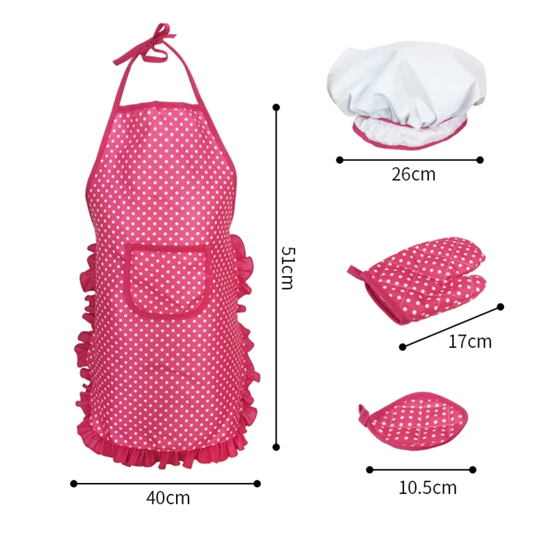 

Kids Cooking and Baking Chef Set-24 Pcs Includes Apron,Chef Hat, Oven Mitt,Pot Holders,Plates,Rolling Pin,Spoon Ect