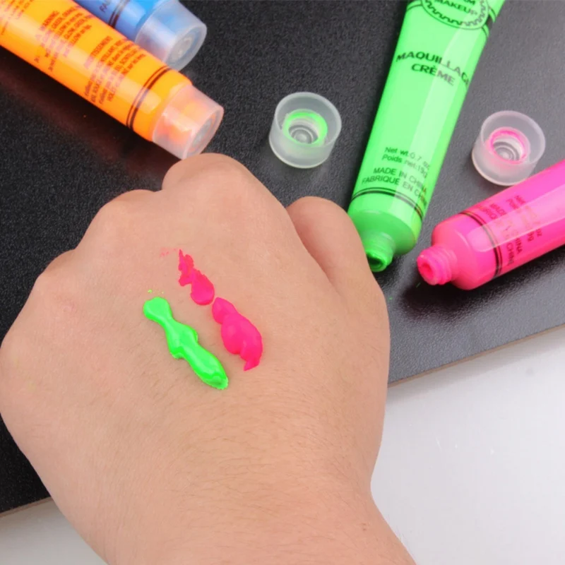 Хэллоуин 6 цветов Косплей Макияж крем для лица безопасное лицо тело боль