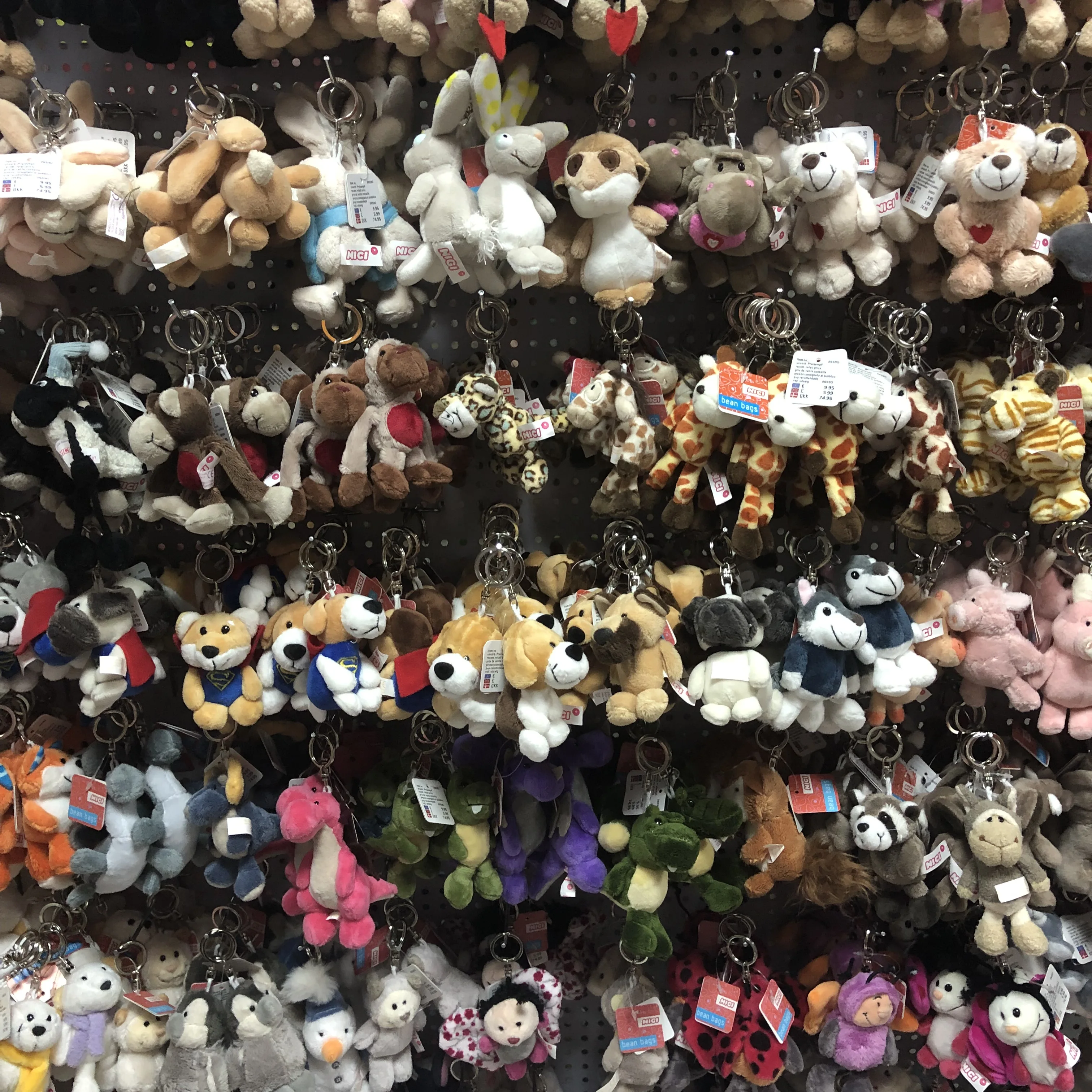 Брелок для ключей с енотом коалой слоном волком 10 см брелок автомобиля подвеска