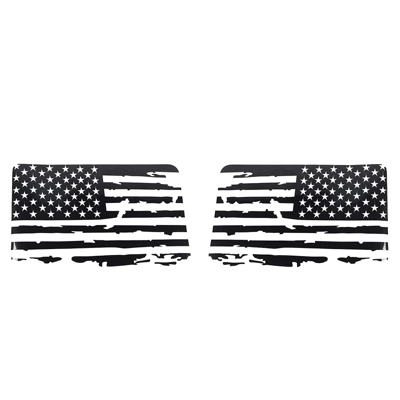 

Жесткая крыша окна США Проблемные наклейки в форме флага американский флаг наклейки для Jeep Wrangler 2011-2017 JK 4 двери, 1 пара
