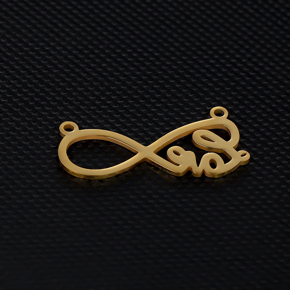 Semitree 5 шт. нержавеющая сталь Бесконечная любовь ожерелье подвеска Подвески