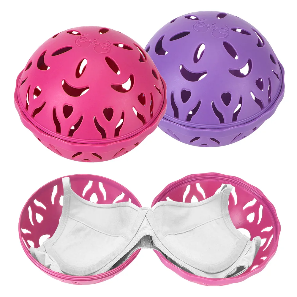 

HOOMIN Bubble Bra Double Ball Saver Washer Keeping Clothes Eco-friendly Bra Laundry Balls Cleaning Tool For Washing Machine